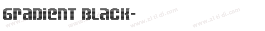 gradient black字体转换